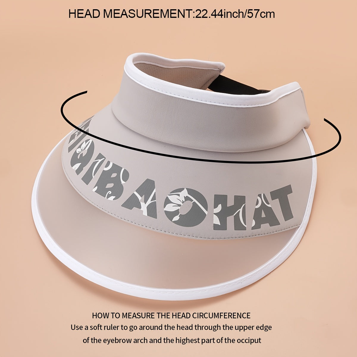 Empty Top Hat Mens Womens Sun Hat Face Covering Beach Cap