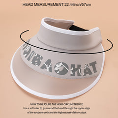 Empty Top Hat Mens Womens Sun Hat Face Covering Beach Cap