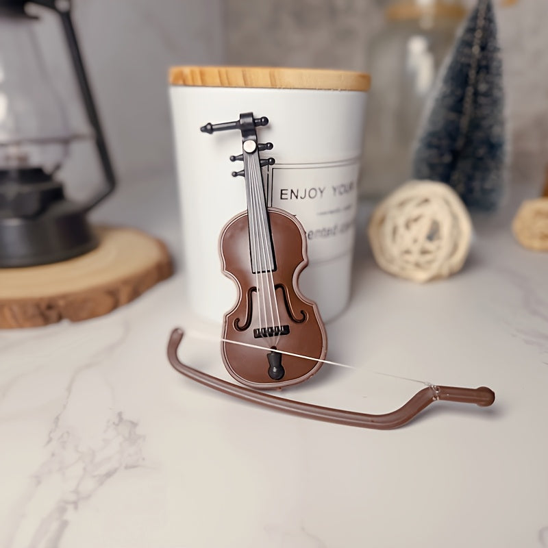 Durable Plastic Violin Prop for Home Decor