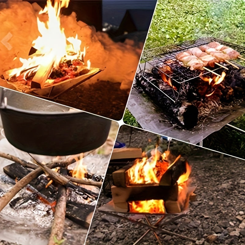 Portable Folding Campfire Rack for Camping