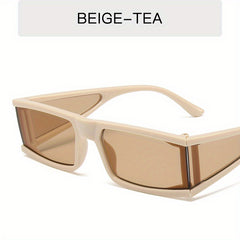 Y2K Futuristic Sunglasses Mirror Lens Glasses UV400