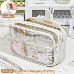Large Capacity Stationery Bag Pencil Case for Office School Girls