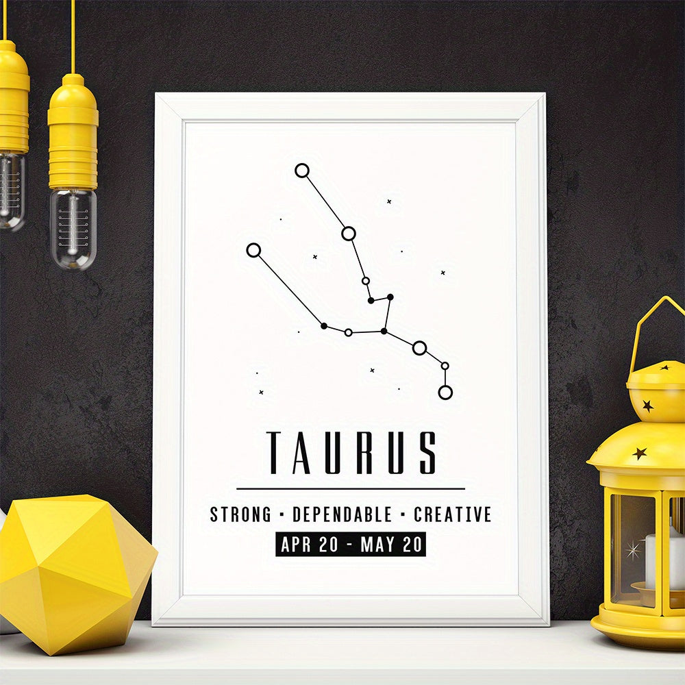 Zodiac Wall Art Minimalistic Posters Home Decor Gift