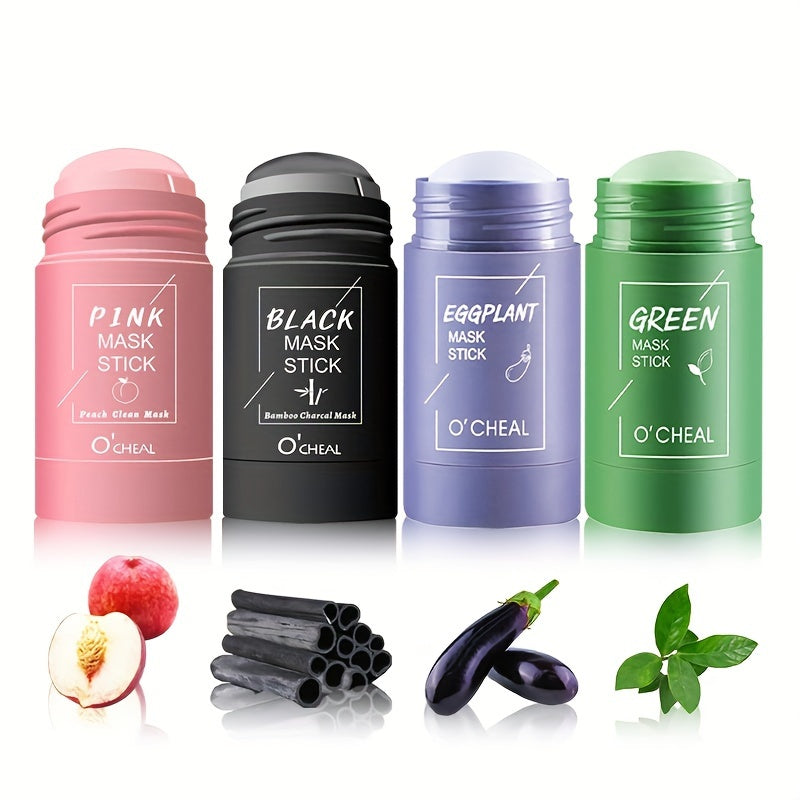 Green Tea Eggplant Mud Facial Mask for Radiant Skin