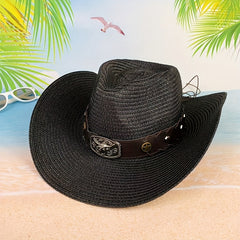 Breathable Sunshade Bison Cowboy Hat for Outdoor Activities