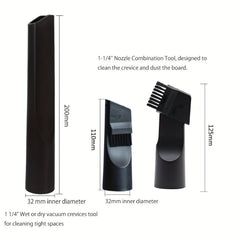 6pcs Vacuum Attachments Cleaning Kit Brush Nozzle Crevice Tool