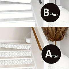 Bohemian Pattern Stair Sticker Waterproof Wallpaper