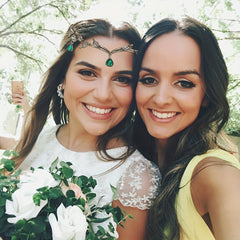 Emerald Green Fairy Crown Tiara Crystal Leaf Elf Bandana Cosplay