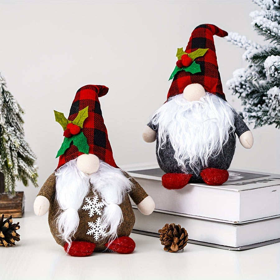 Christmas No Face Santa Claus Elf Dolls, Party and Home Decor, Perfect Gift