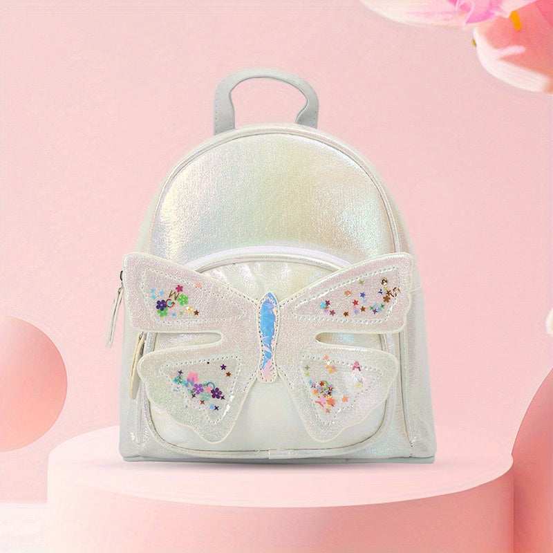Kids Butterfly Decor Backpack Casual Bag