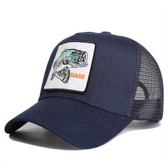 Fishing Hat Baseball Cap Trucker Breathable Grid Fishing Accessories
