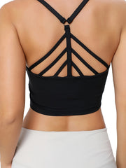 Solid Round Neck Sports Tank Top Women's Activewear