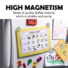 4pcs Heavy Duty Strong Rare Earth Magnets Adhesive Backing 1.26in x 1.8in