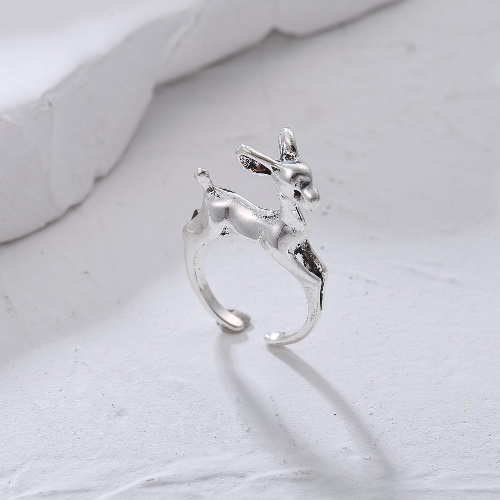 Punk Style Retro Elk Shape Men Ring Hip Hop Ring