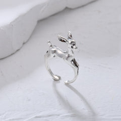 Punk Style Retro Elk Shape Men Ring Hip Hop Ring