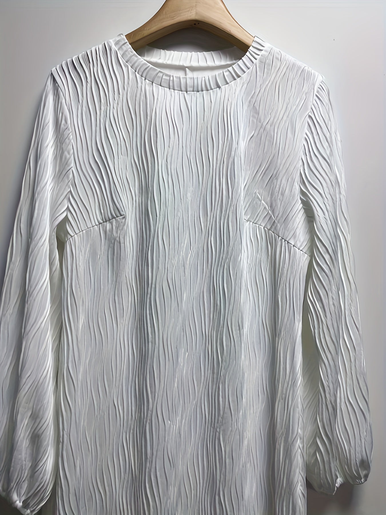  Lantern Sleeve A Line Mini Dress