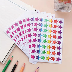 960pcs Holographic Rainbow Star Stickers 1" Diameter