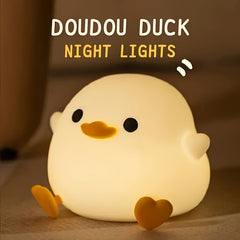 Bean Duck Silicone Night Light Eye Protection Desk Lamp