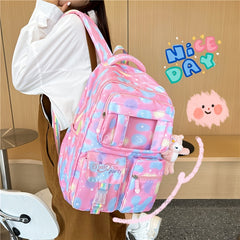 Spine Protection Schoolbag Boys Girls Backpack Large Capacity