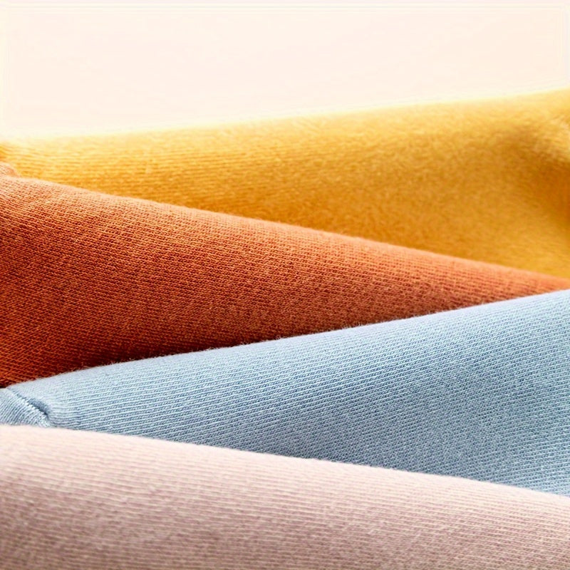 5 Pairs Women's Comfy & Breathable Mid Tube Socks Solid Color Stockings