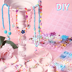 Girls DIY Bracelet Making Kit with Charms Beads & Bracelets