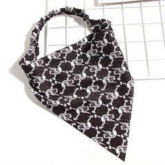 Cartoon Pattern Hair Band Triangle Towel Head Scarf Hair Accessories