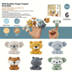 Colorful Floating Animal Bath Toy Set for Bathtub Play