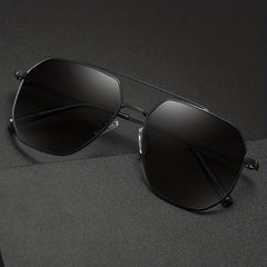 Men's Large Frame Metal Sunglasses