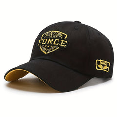 YORK FORCE Baseball Cap Unisex Letter Embroidery Solid Sun Hat