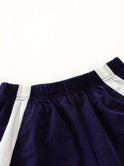 Boys Stripe Letter Print Quick-drying Casual Shorts