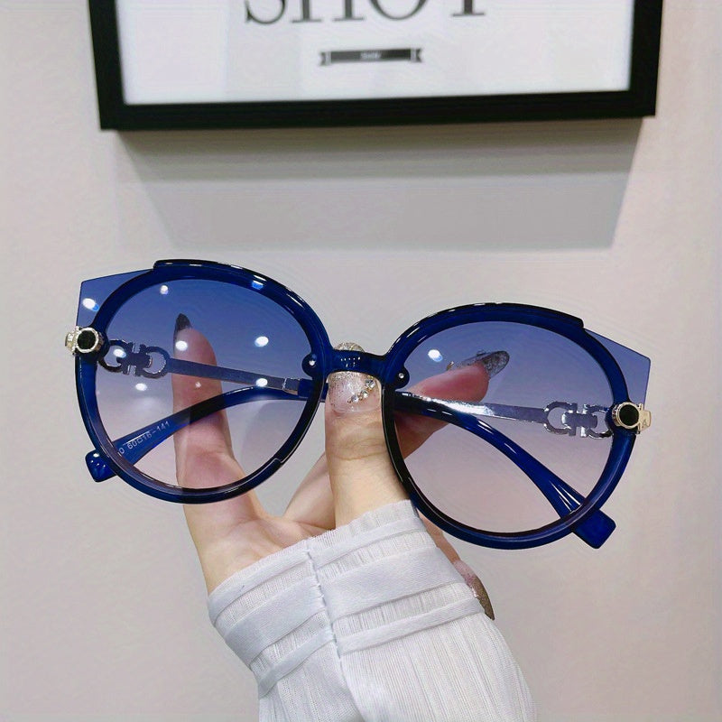 Large Cat Eye Sunglasses Casual Gradient UV400