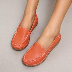 Women's Comfy Solid Flat Loafers Casual Slip On Walking Shoes