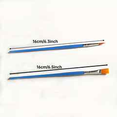 DIY Painting Brushes Pointed Flat Tips Gouache Acrylic Painting