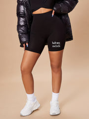 Summer High Waist Biker Shorts Solid Casual Women's Clothing