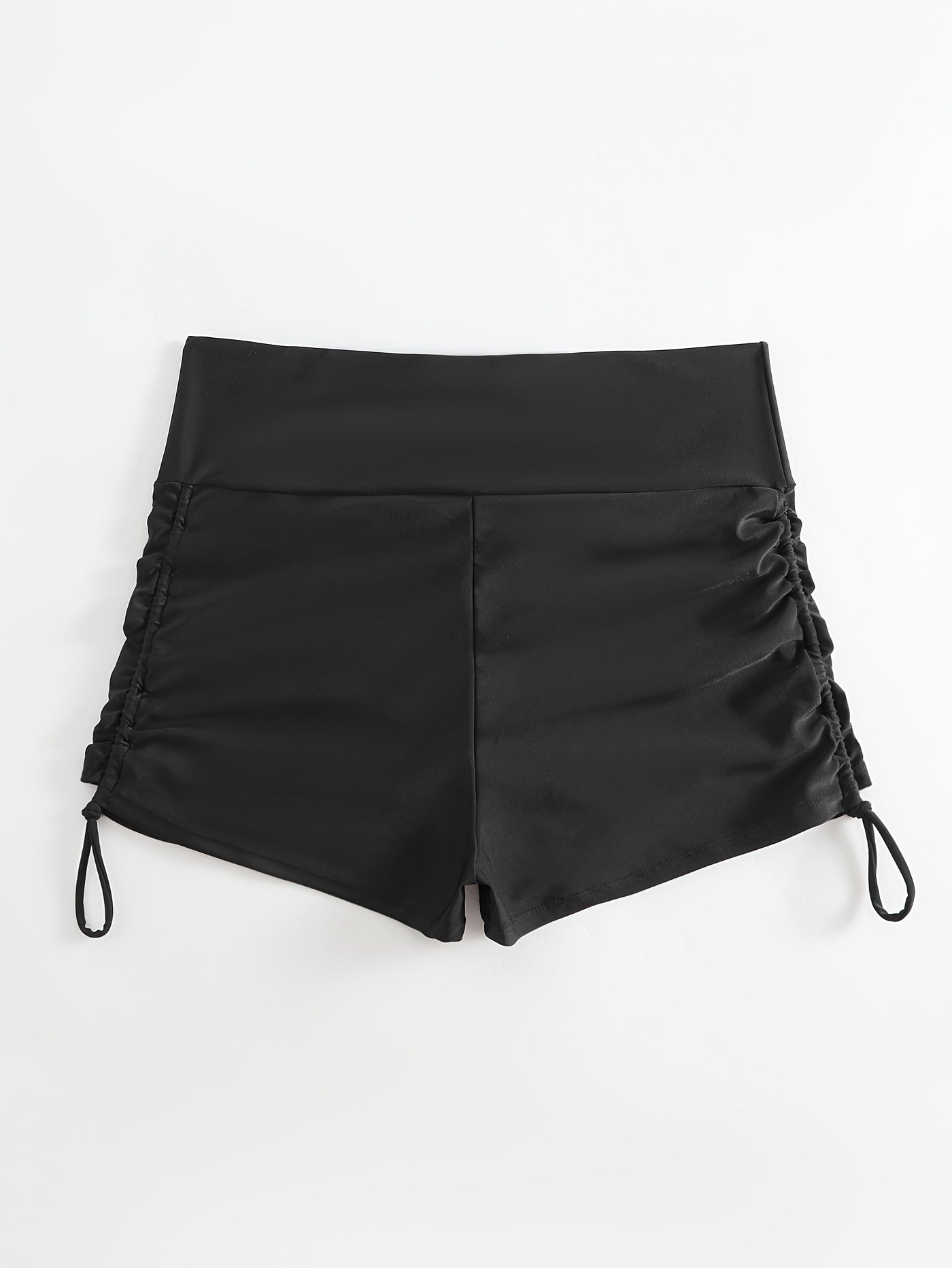  Vacay Bikini Bottoms Solid High Waisted Beachwear Shorts