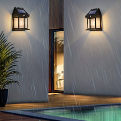 Solar Tungsten Wall Light Outdoor Waterproof Garden Headlight