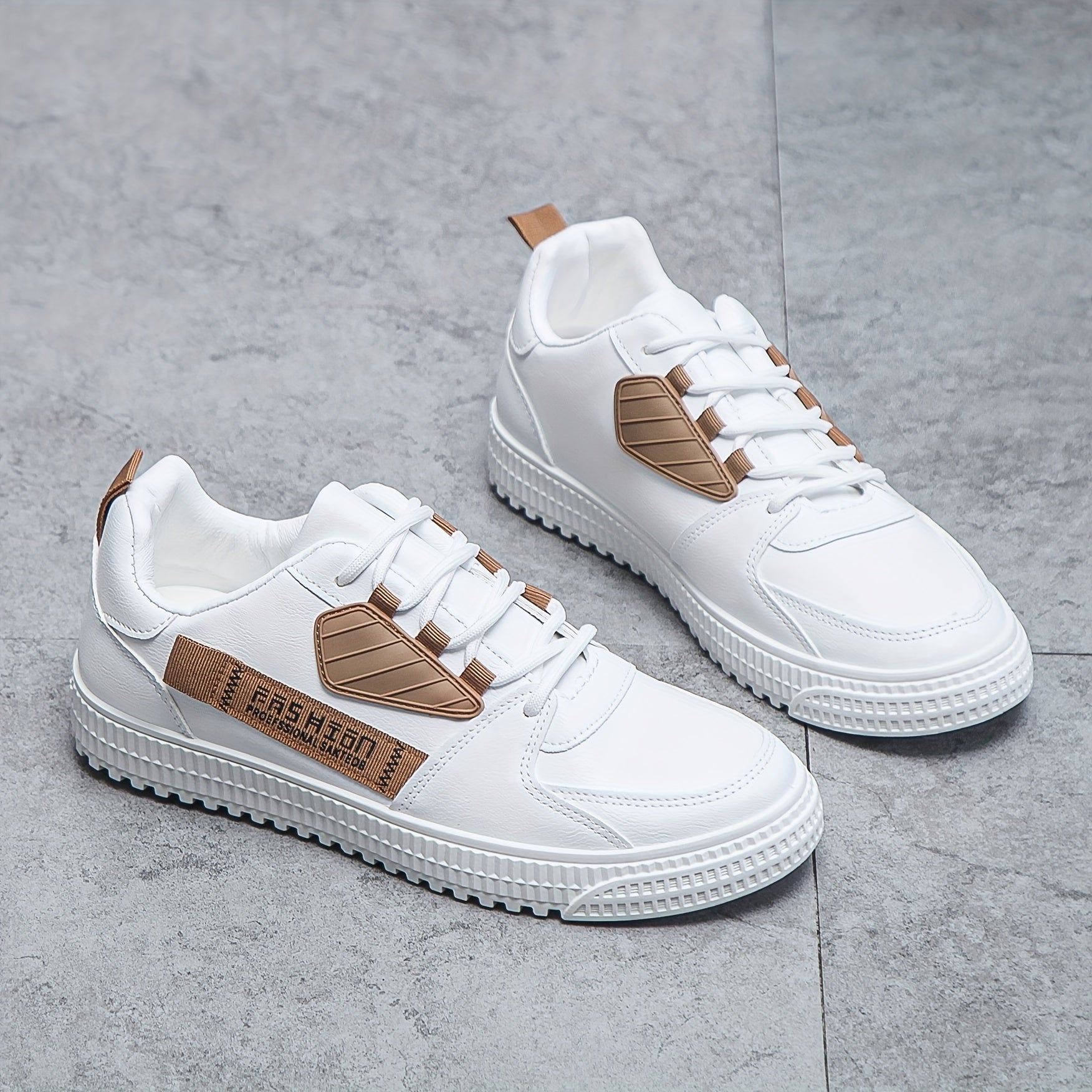 Men's Lace Up Skate Shoes Non Slip Sneakers