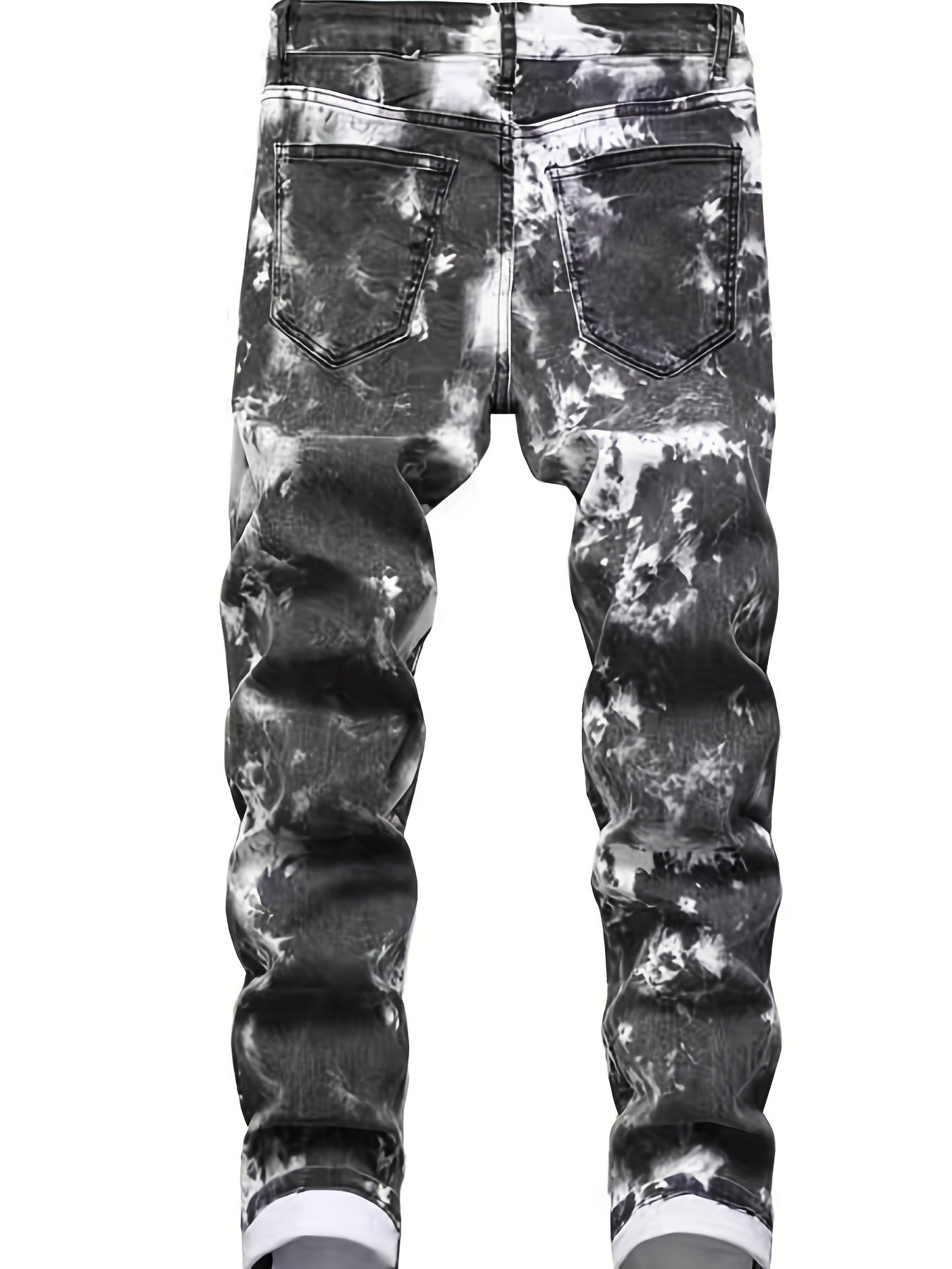 Boys Hip Hop Jeans Skinny Slim Fit Washed Denim Long Pants