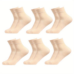 6 Pairs Comfy Breathable All Match Women's Socks Stockings