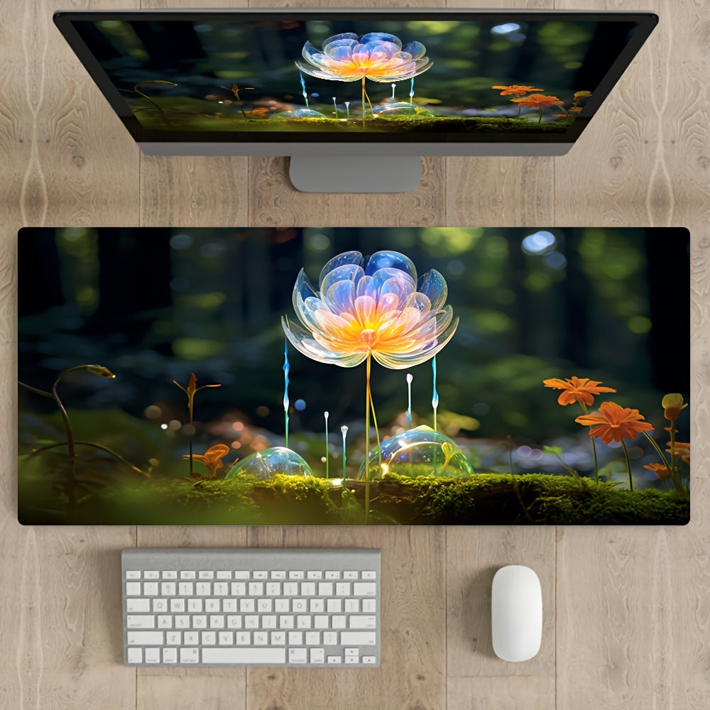 Large Size Patterned Keyboard Pad 400x900mm Non-slip Desk Mat for Games & Office