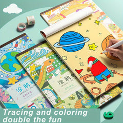 8K Pink Graffiti Coloring Book Toy Set