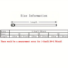 Men's Golf Braid Stretchy Belt Canvas Elastic Casual Wear