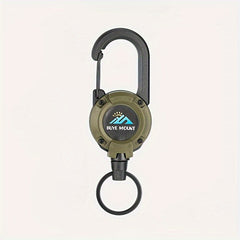 Multifunctional Keychain Telescopic Buckle with Wire Rope Anti-lost Retractable