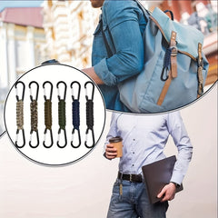 Outdoor Umbrella Rope Braided Double end Buckle Backpack Key Hanging Carabiner