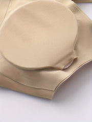 Seamless Solid Bra & Panties Set Soft Intimates Lingerie Women's Underwear