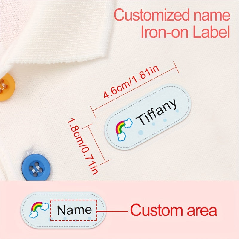 Custom Name Fabric Tags - Personalized Student Name Tags