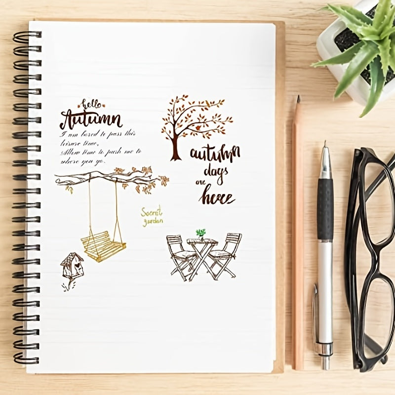 Hello Autumn & Sweet Garden Swing Clear Stamps Set