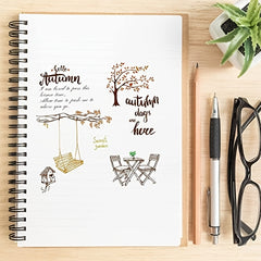 Hello Autumn & Sweet Garden Swing Clear Stamps Set