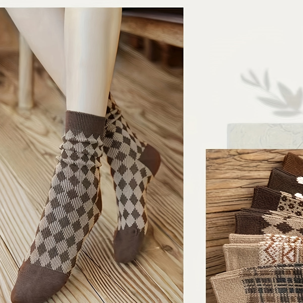 6 Pairs Cotton Retro Casual High Mid calf Socks For Men And Women