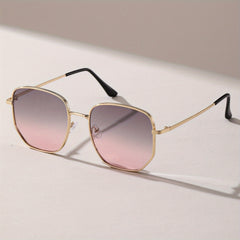 Ombre Lens Square Sunglasses UV400 for Men Women